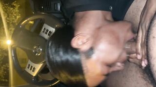 Sucking a DL Hood Nigga while he Smokes Watch him Squirm & Cum in my Mouth!