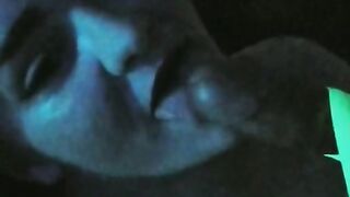 Black Light Blowjob Tease