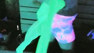 Black Light Blowjob Tease