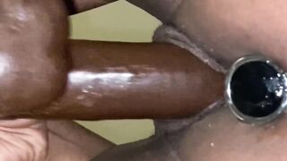 Dildo Play with Anal Plug (no Cum and Headphone Recommend)