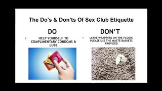 Sex Club Etiquette with miss F - Oasis Aqualounge