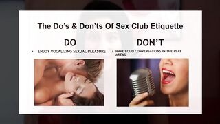 Sex Club Etiquette with miss F - Oasis Aqualounge