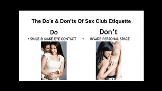 Sex Club Etiquette with miss F - Oasis Aqualounge