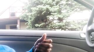 BBC Dick Flash! Stroking in Car during Quarantine Gets Caught!