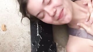 Pissing in her Girlfriend's Mouth