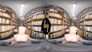 VR 180 - Laney Grey Rides will Pounder in the Library