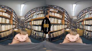 VR 180 - Laney Grey Rides will Pounder in the Library