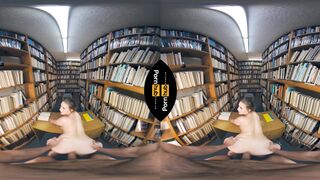 VR 180 - Laney Grey Rides will Pounder in the Library