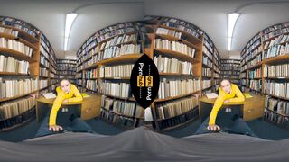 VR 180 - Laney Grey Rides will Pounder in the Library