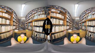 VR 180 - Laney Grey Rides will Pounder in the Library