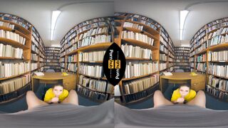 VR 180 - Laney Grey Rides will Pounder in the Library