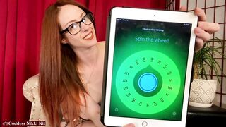 Tribute to keep Stroking JOI Wheel Spin Game | Femdom Goddess Nikki Kit