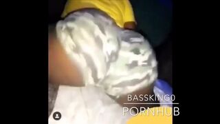 EBONY COLLEGE TEEN SHAKING HER BIG BLACK ASS FOR DADDY - BASSKING0