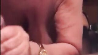 GRANNY FINISHES THE JOB - old Woman Licking BBC Cock till Cum in Mouth - TIK TOK Blowjob TIKTOK MILF