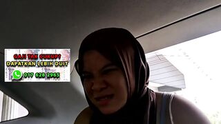 Melayu tudung hisap batang dalam kereta part 2