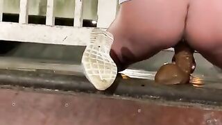 Fat Dildo Ride in Public Skate Park.