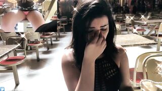 PUPLIC VIBRATING PANTIES ORGASM IN PUBLIC RESTAURANT LUSH