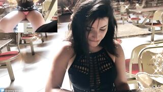 PUPLIC VIBRATING PANTIES ORGASM IN PUBLIC RESTAURANT LUSH