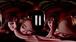 VRCosplayX.com Yen And Triss Enjoy Lesbian Session In Witcher XXX