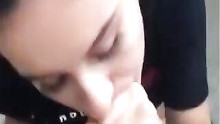 HORNY STEPMOM SWALLOWING CUM AT WORK ON SNAPCHAT