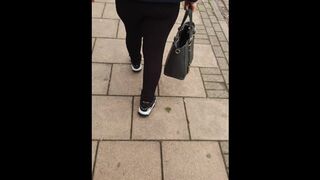 Step Mom in Leggings (Risky Street) Public fuck with Step Son