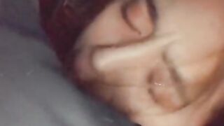 Beautiful Blue Eyed Cheating Native American Teen Sucking Dick on Snapchat