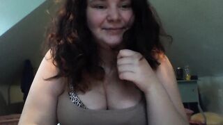 Chubby Teen Girl Skypes you and wants to Watch you Jerk off