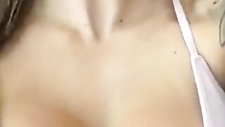 HOT SNAPCHAT BLONDE WITH BIG TITS SWALLOW CUM