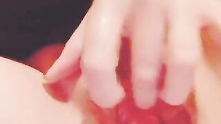 Hard Fingering makes Sexy Big Tit MILF Moan and Squirt- Sucks Sweet Cum off Fingers