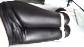 My Amateur Bondage, may 8, 2020: Tied up in Wetlook Leggings (SAMPLE)