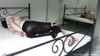 My Amateur Bondage, may 8, 2020: Tied up in Wetlook Leggings (SAMPLE)