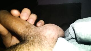 Stroking my Filthy Penis while I Watch TV