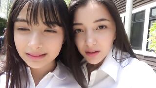 Erika & Marina Tik Tok Gravure Debut! | Cute Big Boobs Japanese Teen