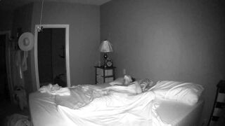 Spied Wife Masturbates under Sheet on Spycam