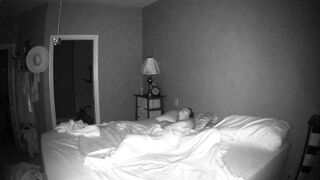 Spied Wife Masturbates under Sheet on Spycam