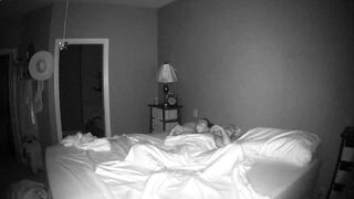 Spied Wife Masturbates under Sheet on Spycam