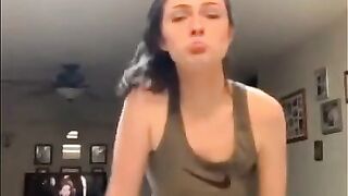 Braless with natural tits tik tok dancers