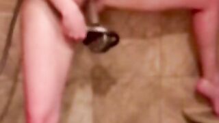 Naughty Girl first Time Anal Masturbation after Cumming from the Showerhead - 420KushKouple