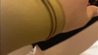 Riding Strangers Hard Dick in Hotel Squirting all over it