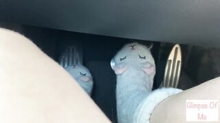 Driving in Slipper Socks (muted) - Glimpseofme