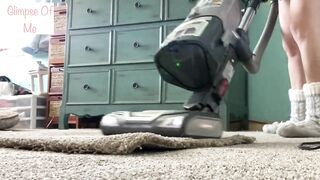 Vacuuming with Slipper Socks - Glimpseofme