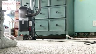 Vacuuming with Slipper Socks - Glimpseofme