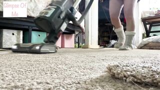 Vacuuming with Slipper Socks - Glimpseofme