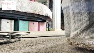 Vacuuming with Slipper Socks - Glimpseofme