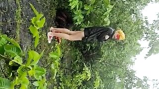 Sex Slave Slut Hard Training in Rain Forest -5