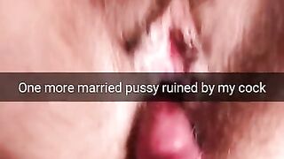 My Short Fat Cock Ruin your Wife Pussy and Marriage - Cuckold Captions Snapchat