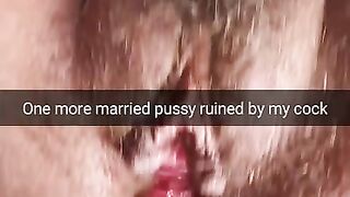 My Short Fat Cock Ruin your Wife Pussy and Marriage - Cuckold Captions Snapchat