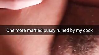 My Short Fat Cock Ruin your Wife Pussy and Marriage - Cuckold Captions Snapchat