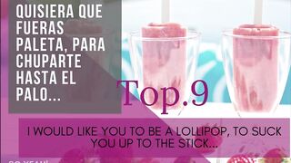 QUIEN FUERA LOLLIPOP, PARA QUE ME LAMIERAS Y CHUPARAS POR TODOS LADOS ( PIROPOS DIVERTIDOS Y PICAROS