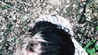 POV: PAWG CHLOE BLACC: Midday Walk Turned into Deep Throating BBC in the Woods!